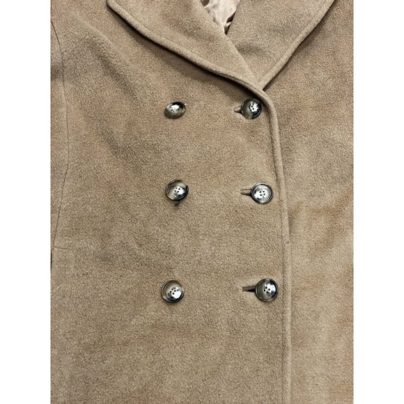 Saks Fifth Avenue Regency Camel Hair Double Breasted Tan Coat Vintage Sz Small - Picture 3 of 11
